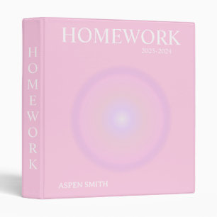 Classeur Esthétique rose pâle