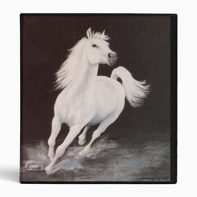 Classeur Étalon Arabe blanc (Devant)