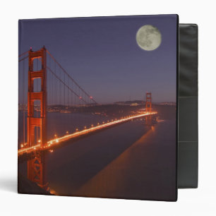 Classeur États-Unis, Californie, Marin. Lever de lune au-de