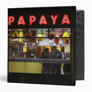 Classeur États-Unis, New York. Gray's Papaya : fenêtre