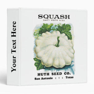 Classeur Étiquette de paquets de graines de squash