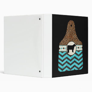 Classeur étiquette de vache cadeau papier cheetah