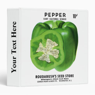 Classeur Étiquette Pepper Seed Packet