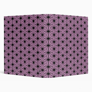 Classeur étoile violette motif japonaise