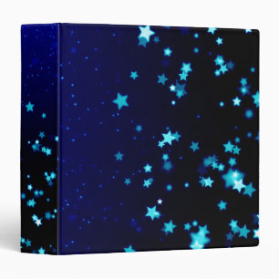 Classeur Étoiles bleues Classeur-Votre signature faite sur