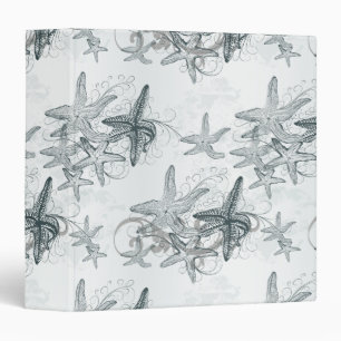 Classeur Étoiles de mer sur le motif de mer
