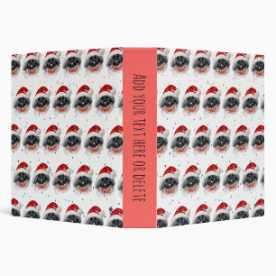 Classeur Étoiles de Noël de la race canine Pékinois