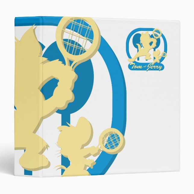 Classeur Étoiles de tennis Tom et Jerry 3 (Devant/Côté)