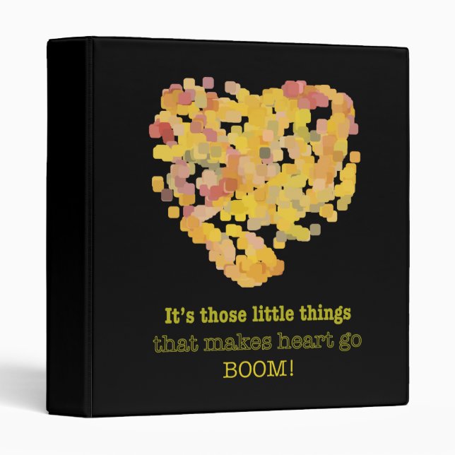 Classeur Être en amour citation : Ce sont ces petites chose (Devant/Côté)