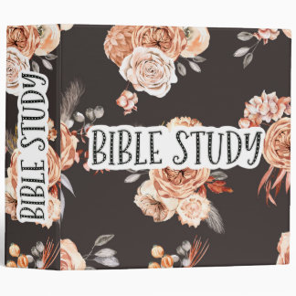 Classeur Étude biblique couleur latte brun doux Fleur