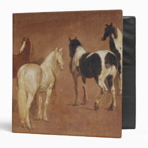 Classeur Étude de cinq chevaux