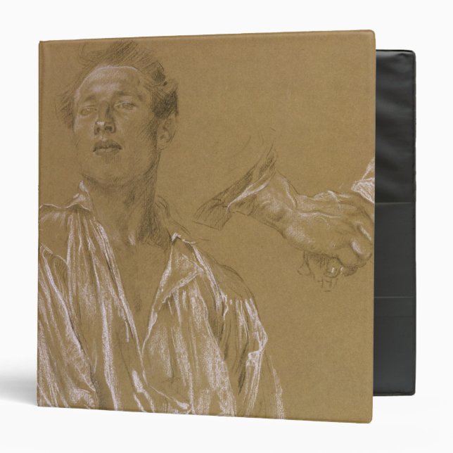 Classeur Étude de portrait d'un homme dans une chemise (Devant/Intérieur)