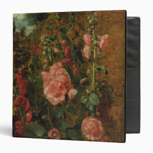 Classeur Étude des roses trémière, c.1826 (huile à bord