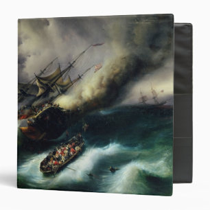 Classeur Étudiez pour le Burning du "Kent" en 1825