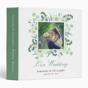 Classeur Eucalyptus Verdure Mariage élégant Album photo