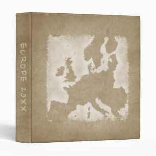 Classeur Europe vintage Carte Vacances Album photo Année