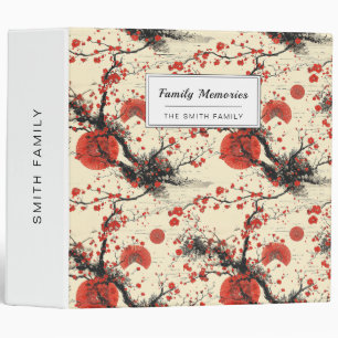 Classeur Éventail de motif de fleurs de cerisier japonais (