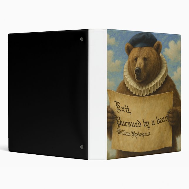 Classeur Exit, pursued by a bear Shakespeare quote bear (Arrière-plan)