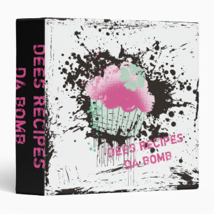 Classeur Explosion cupcake sucre bombe boulangerie artisana