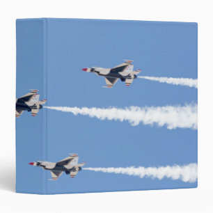 Classeur F-16 Thunderbirds volant en formation à cinq carte