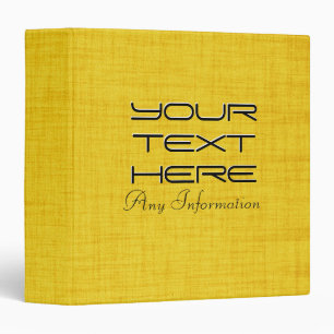 Classeur Fabuleux Monogramme personnalisé en bois jaune