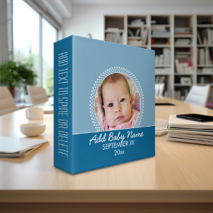 Classeur Faire-part de cadre photo Blue Polka Dot