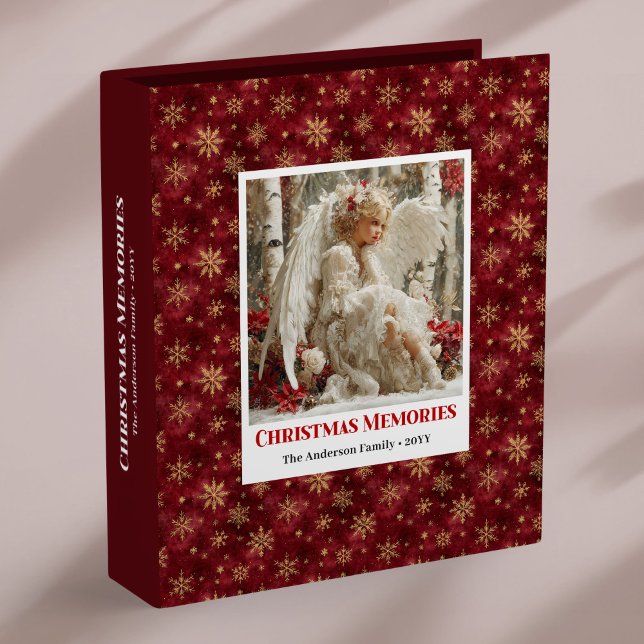 Classeur Fairy Christmas Angel Victorian Floral ring binder (Fairy Christmas Angel Victorian Floral ring binder)