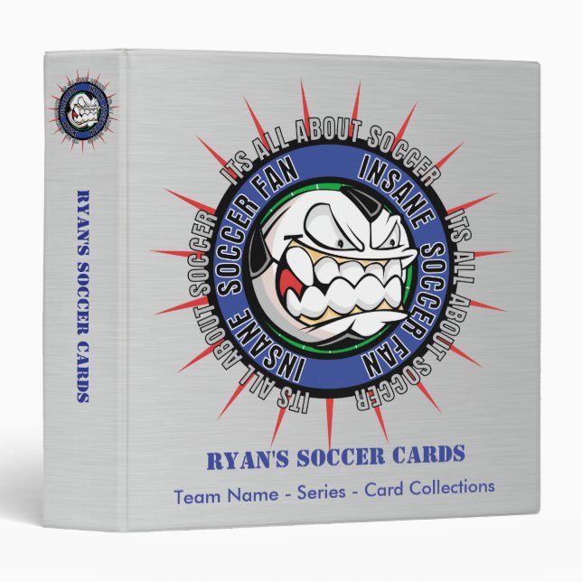 Classeur fait sur commande de carte du football (Devant/Côté)