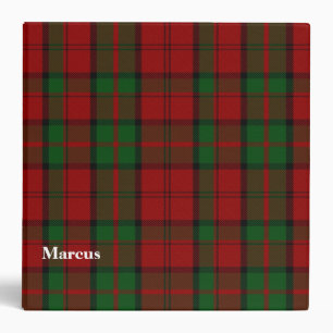 Classeur fait sur commande de plaid de tartan de