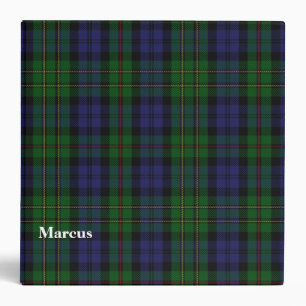 Classeur fait sur commande de plaid de tartan de
