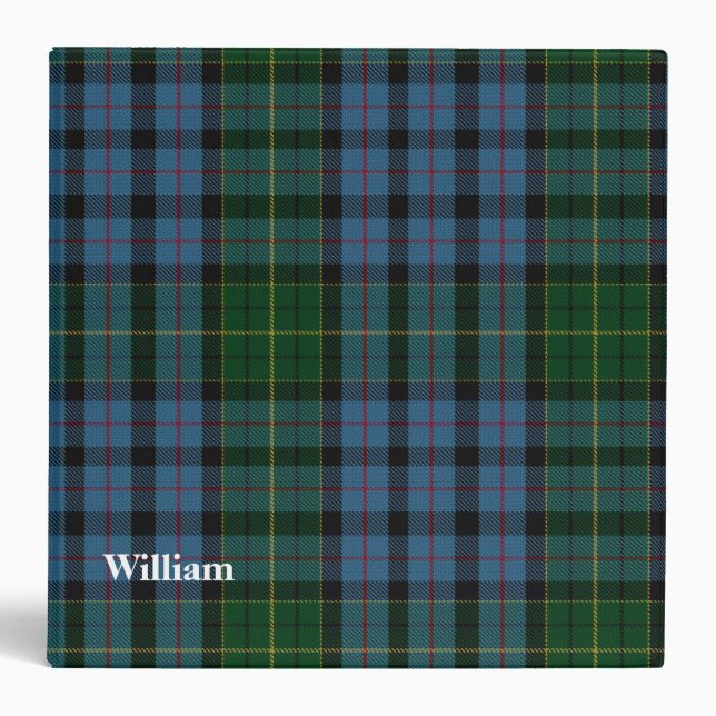 Classeur fait sur commande de plaid de tartan de (Devant)