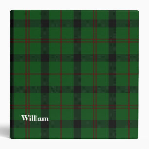Classeur fait sur commande de plaid de tartan de