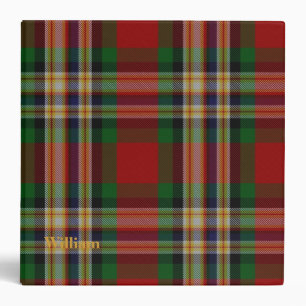 Classeur fait sur commande de plaid de tartan de