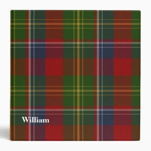 Classeur fait sur commande de plaid de tartan de