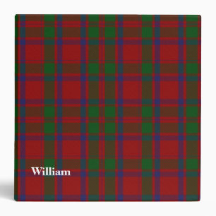 Classeur fait sur commande de plaid de tartan de