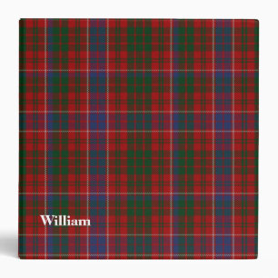 Classeur fait sur commande de plaid de tartan de