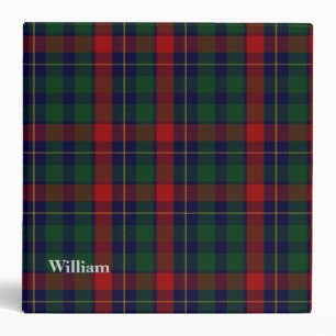 Classeur fait sur commande de plaid de tartan de