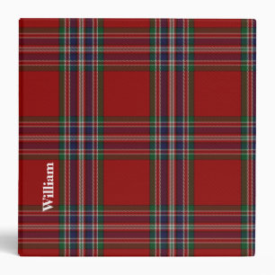 Classeur fait sur commande de plaid de tartan de