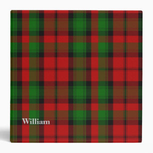 Classeur fait sur commande de plaid de tartan de
