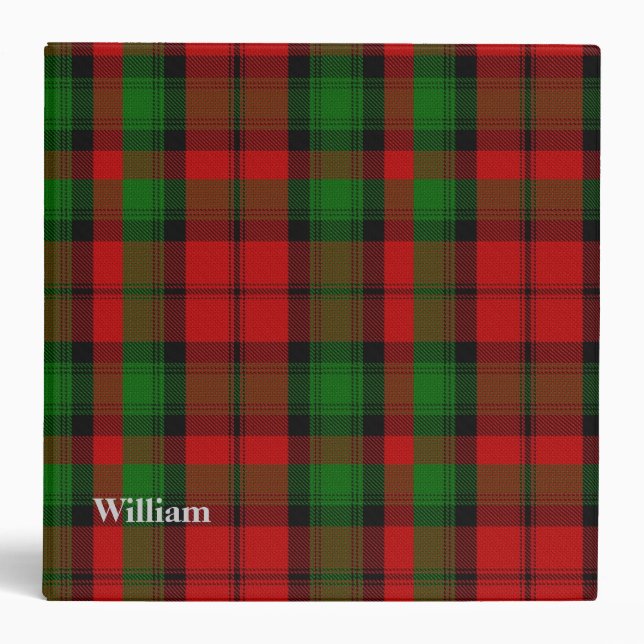 Classeur fait sur commande de plaid de tartan de (Devant)
