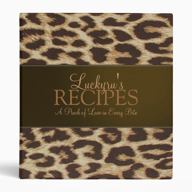 Classeur fait sur commande de recette d'empreinte (Devant)