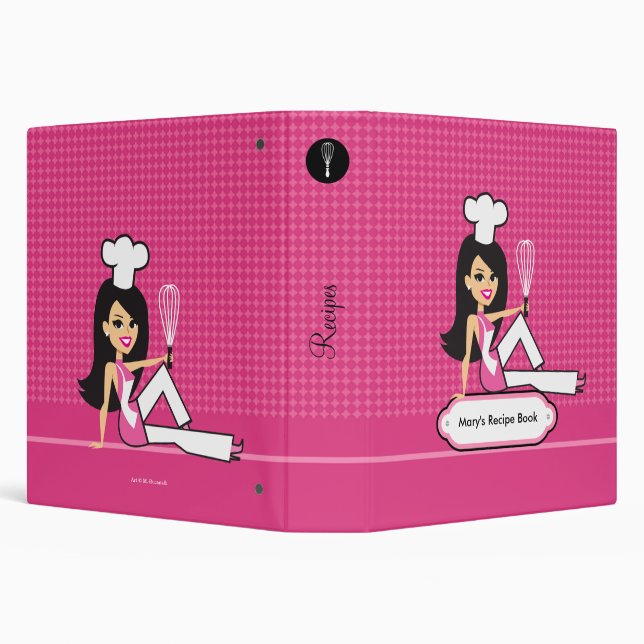Classeur fait sur commande de recette illustré (Arrière-plan)