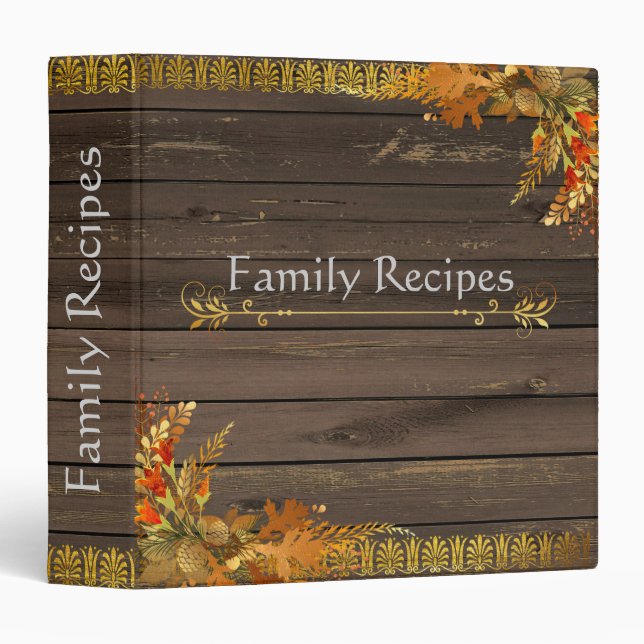 Classeur fait sur commande élégant de recette en (Devant/Côté)
