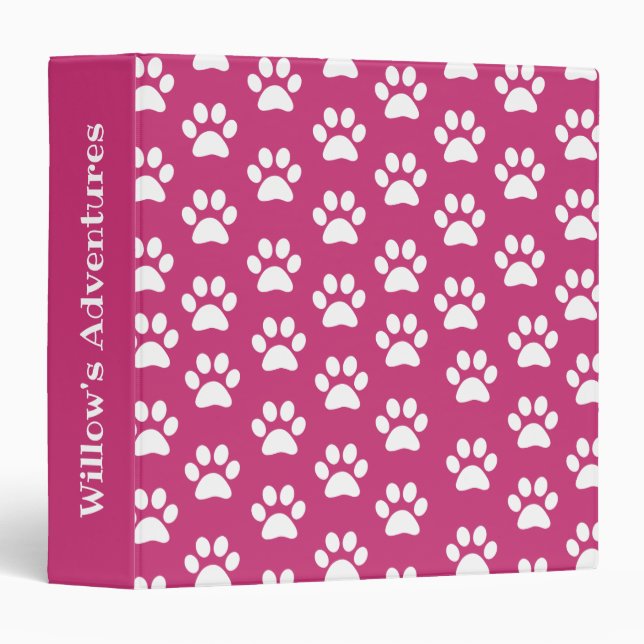 Classeur fait sur commande personnalisé d'animal (Devant/Côté)