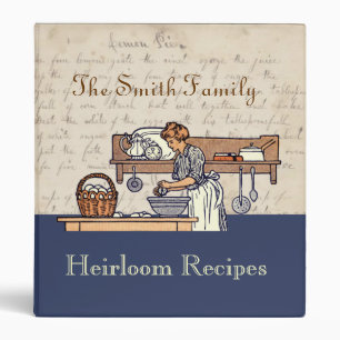 Classeur fait sur commande vintage de recette de