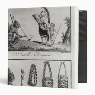 Classeur Famille, bras et ornements Iroquois