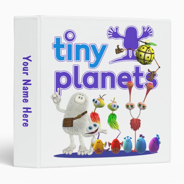 Classeur Famille minuscule de planètes (Devant/Côté)