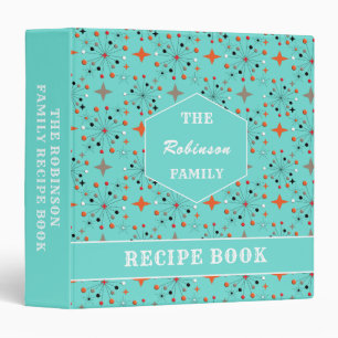 Classeur Famille Recette Rétro Starburst atomique personnal