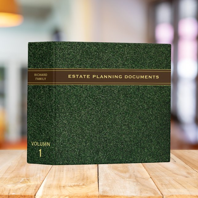 Classeur Family Estate Planning Portfolio Trust Vert (Créateur téléchargé)