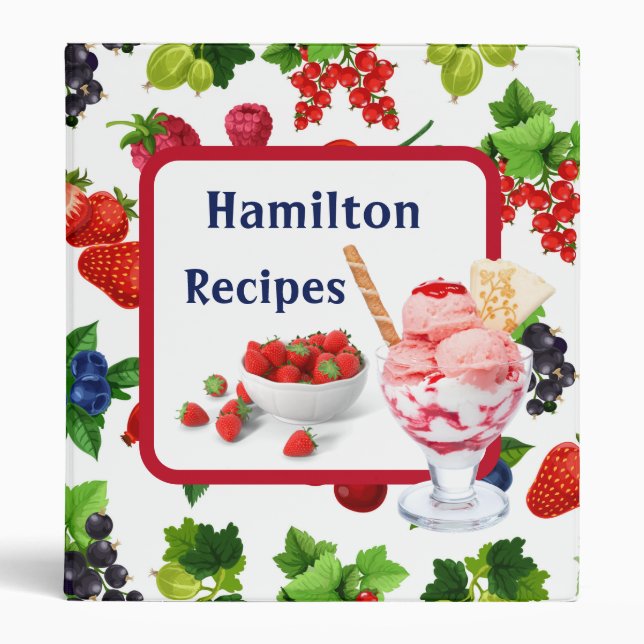 Classeur Family Recipes 3 Ring Binder (Devant)